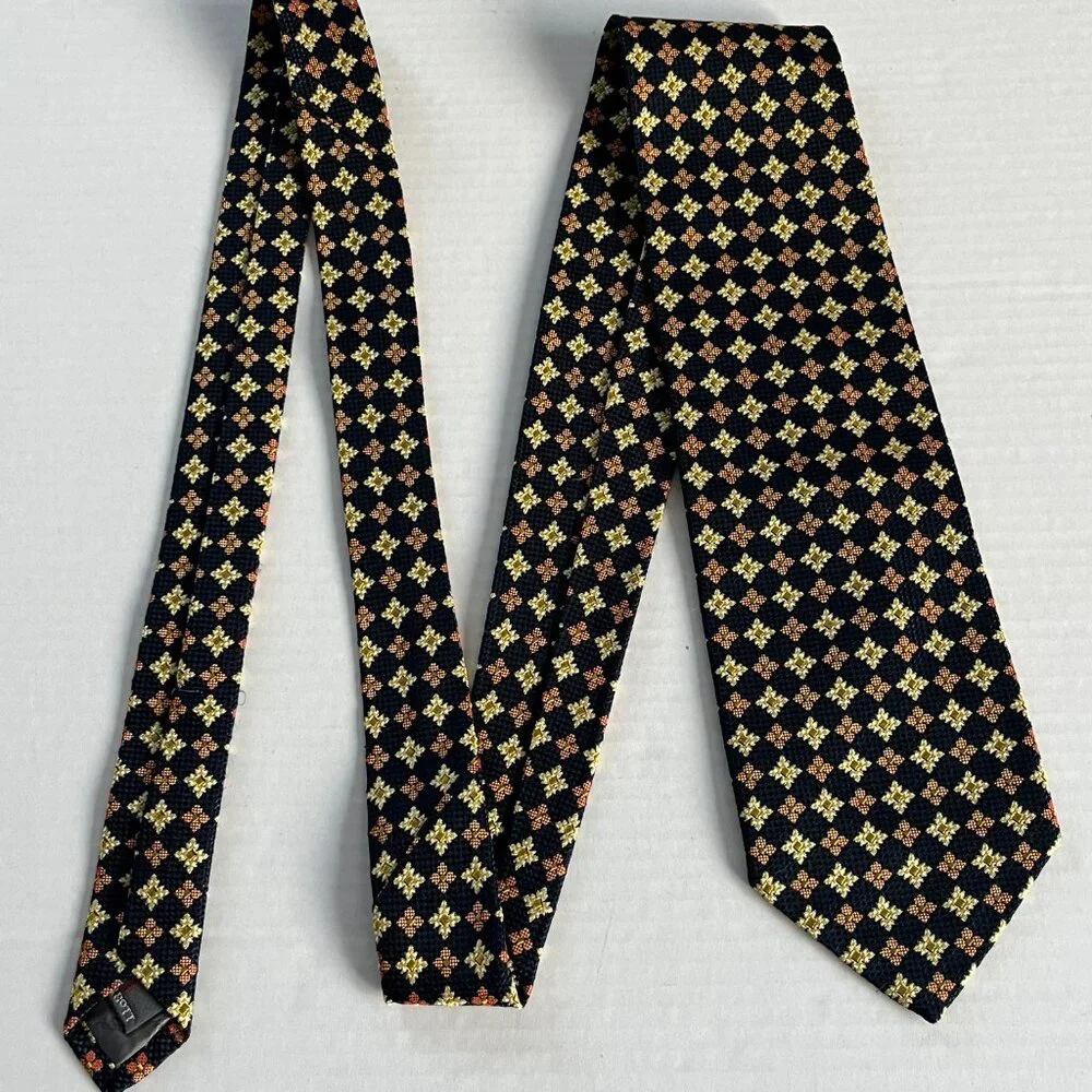 Robert Talbott Best of Class‎ Thick Woven Medallion Geometric Silk Neck Tie